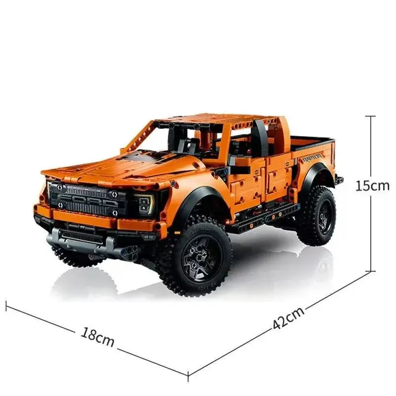 1379Pcs Technical 42126 Ford Raptors F-150 Pickup Truck Sports Car Building Blocks Racing Vehicle Model Bricks Toys for Kid Gift