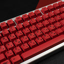 Minimalist Red keycap PBT Dye Sub Cherry Profile Customized Japanese English KeyCaps For MX Switch Mechanical Keyboard 68/84/104