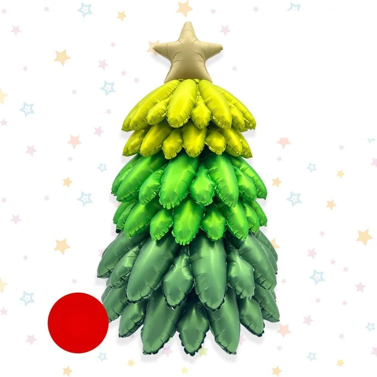 3D DIY Christmas Tree Aluminum Foil Balloon Splicing Christmas Tree Balloon Christmas Decoration Christmas 2024 Supplies