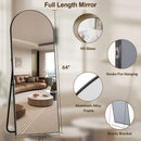 59x16 64x21 71x26 Black Arched Full-Length Mirror Free Standing Full Body Floor Mirror for Home Decor And Styling