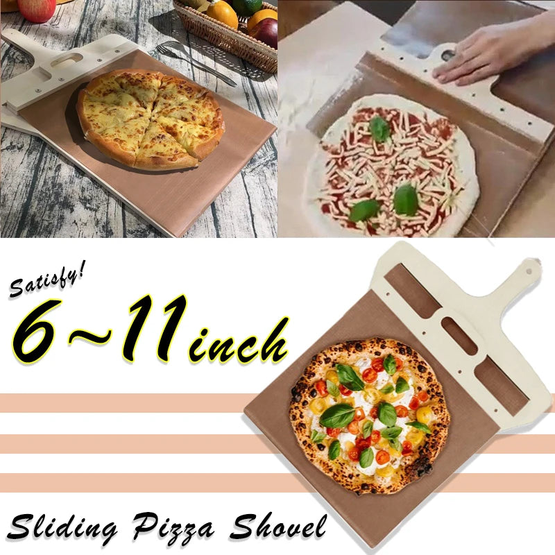 Slide Wooden Pizza Shovel Pizza Paddle Pizza Peel Steak Serving Tray Snack Bread Sushi Plate Kitchen Baking Tools