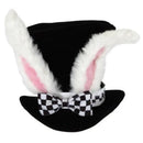 Easter White Rabbit Top Hat Alice Wonderland Cosplay Bunny Bowler Men Women March Hare Costume Accessory Topper With Ears