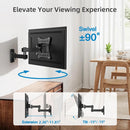 Full Motion Corner TV  Bracket  Wall Mount 10-32 In tv Monitor Holder  Swivel Tilts Adjustable Universal TV stand VESA 100x100mm