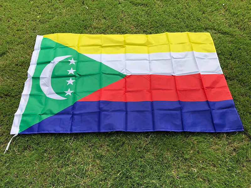 SKY FLAG Comoros flag 90*150cm hanging polyester Union of the Comoros Flag For home Decoration