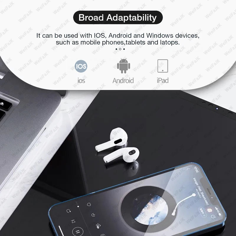 For Apple Original Air Pro 6 TWS Max Wireless Bluetooth Earphones In Ear Earbuds Mic Pods Headset Xiaomi Lenovo iPhone Earphones