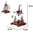 MOC City Series Building Blocks Figure Furniture House Kitchen Medieval Accessories DIY Bricks Set Christmas Toys for Kid Gifts