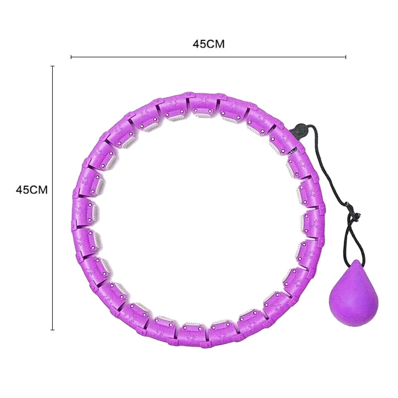 Adjustable Sports Hoop For Abdominal Thin Waist Detachable Massage Fitness Equipment Gym Home Training Weight Loss Exercise