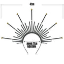 Goddess Crown Tiaras Headband Halloween Hair Band Flower Gold Halo Crowns Headwear Wedding Party Headpiece Hair Accessories