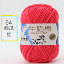 2Pcs Milk Cotton Knitting Yarn Soft Warm Yarn for Hand Knitting Worsted Crochet Threads Wool Line for Handmade