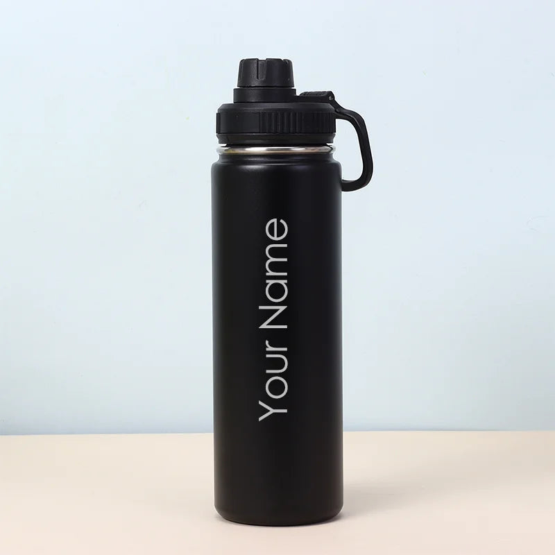 Personalised Gift 304 Stainless Steel Insulated Water Bottle 600ml 700ml 800ml Tumbler Flask