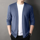 Cardigan Jacket for Men, Spring and Autumn, Long-Sleeved, Casual, Versatile, Spring Outerwear, Trendy Top