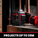 YEVOLT Laser Level Green Beam 4-Plane 16-Line Self-leveling 360 3D Ground-Hugging Horizontal & Vertical Tile Measuring Tools