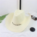 Straw Sun Hat Mens Womens Casual Breathable Cowboy Wide Brim Jazz Hat Sun Protection Fashion Beach Caps Summer