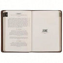 Men Inspirational Daily Prayer Notebook 365 Days Prayer Tracking Journal Brown Cover Religious Diary Book