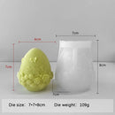 Easter Day Gift Egg Candle Making Silicone Mold Festival Embossed Butterfly Eggs Resin Epoxy Mould Sunflower Rose Soap Wax Tools