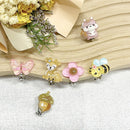 6PRS/SET New Cute Unicorn Butterfly Non Piercing Kids Girls Children Clip on Earring Christmas Gift
