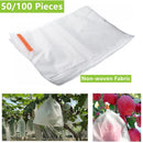 100/50Pcs Garden Fruit Protection Bags Non-woven Fabric Grape Protection Bags Anti-bird Insect Barrier Pouch for Apple Vegetable