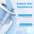 Waterdrop 200 Gallonen langlebiger 10-Tassen-Wasserfilterkrug mit 1 Filter, NSF-zertifiziert, reduziert Chlor, BPA-frei, Blau