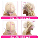 613 Blonde Body Wave 13x6 HD Transparent Lace Front Wigs 40 46 Inch 200 Density Brazilian Human Hair Pre Plucked For Black Women