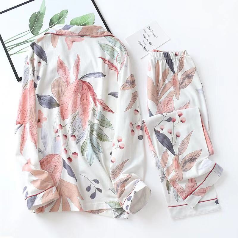 2023 Spring Leaves Printed Women&