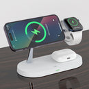 3-in-1 kabellose Ladestation für iPhone 12 13 14 15 Magsafe Ladegerät Airpods Pro Apple Watch 9 8 7 6 QI Schnellladestation