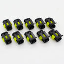 Werbeaktion! 10 Kit 2-poliger wasserdichter elektrischer Kabelverbinderstecker