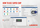 Launch X431 Key Programmer Remote Maker with Super Chip 4pcs Universal Remote Smart Key for X-431 IMMO Elite/IMMO Plus/PAD V