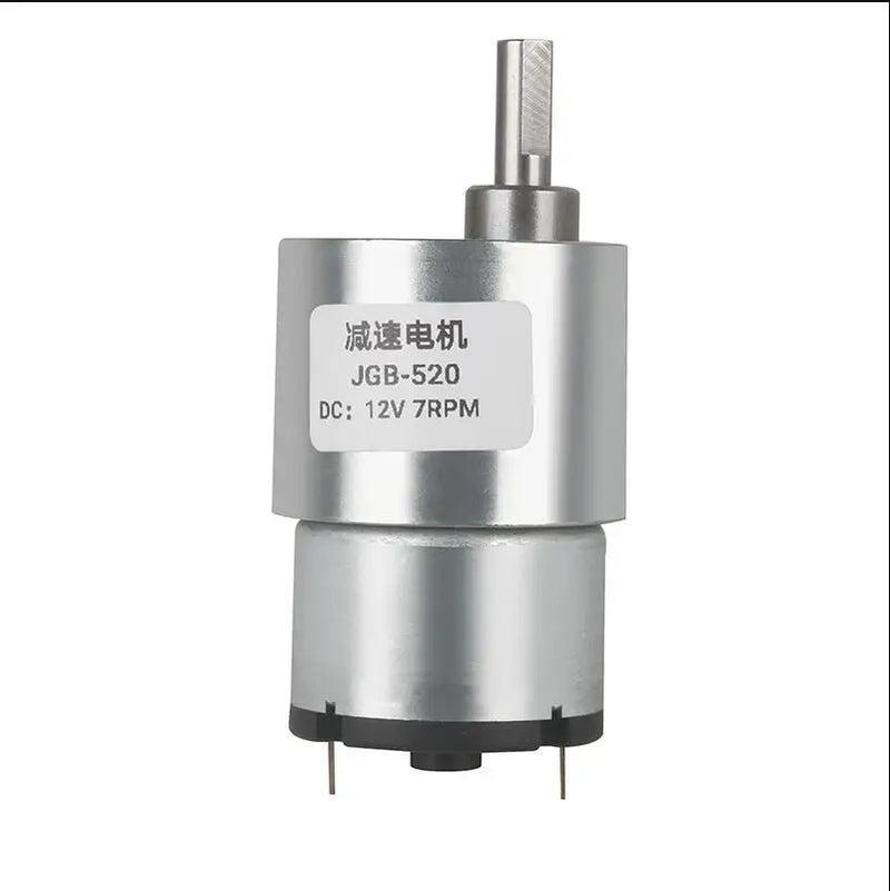 JGB37-520 DC 6V/12V/24V High Torque Gear Motor All Metal Gear Box Electric Motor 7/12/22/35/45/66/107/200/320/600/960RPM