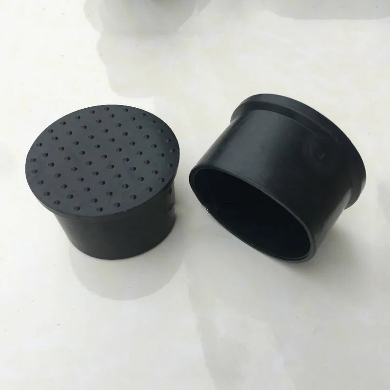 8PCS/Set Black Chair Table Feet Round Stick Pipe Tubing End Cover Caps PVC Rubber Mute Wear-Resistant Anti-Skid Outer Dia6-80mm