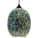 Creative 3D Fireworks Ceiling Lamp Modern Colourful Glass Pendant Light 3D Vintage LED Chandelier Lighting for Living DiningRoom