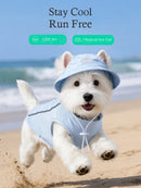 The Canopy Companion | Lightweight Pet Sun Protection Cooling Vest Set
