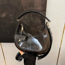Fashion Half Moon Shoulder Bag For Women 2025 Summer Waterproof PVC Transparent Crossbody Bag 8 Colors Jelly Mobile Phone Purse