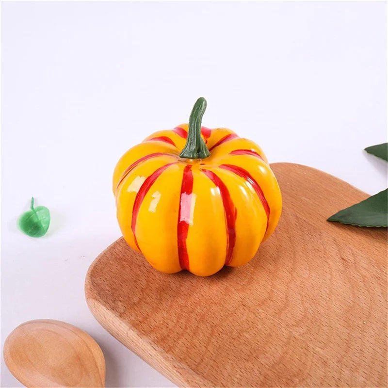 Mini Artificial Halloween Pumpkin Decor Simulation Vegetable DIY Craft Halloween Home Party Decoration Props Farmhouse Harvest