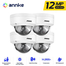 ANNKE C1200 Smart Dual Light 12MP Ultra HD PoE IP Camera Built-in Mic Surveillance Security Cameras Color IR Night Vision IP67