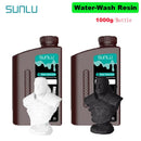 SUNLU 2KG Water Washable / Water Washable ABS Resin Resin 1000G/Bottle 405nm Rapid UV-Curing Photopolymer Resin For LCD 3D Print