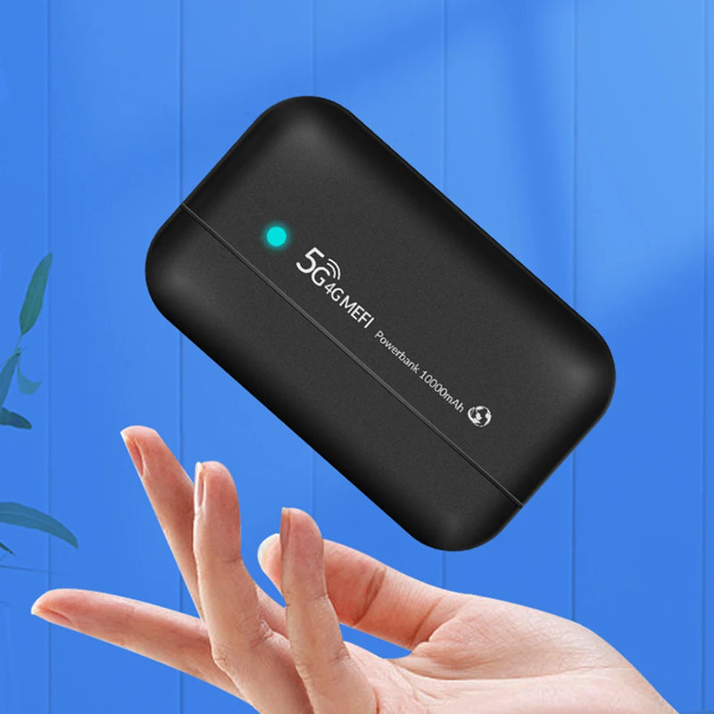 4G LTE Portable Power Bank WiFi 10000mAh Wireless Router Charger PW100 Mobile Power Bank Pocket WiFi for Business Office Network