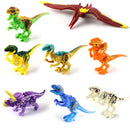 Jurassic Dinosaur Park Dinos World Building Blocks Animals Tyrannosaurus Rex Indominus I-Rex Blue Figures Triceratops Toys