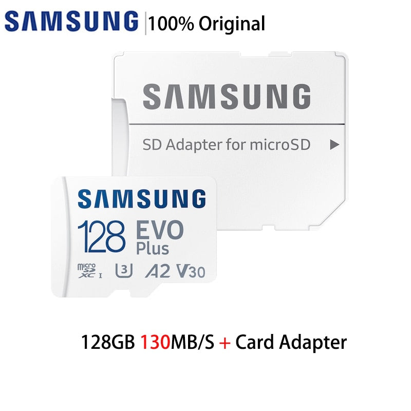 Original SAMSUNG EVO Plus Memory Card 64GB 128GB 32GB 256GB 512GB Micro SD card Class10 TF Card C10