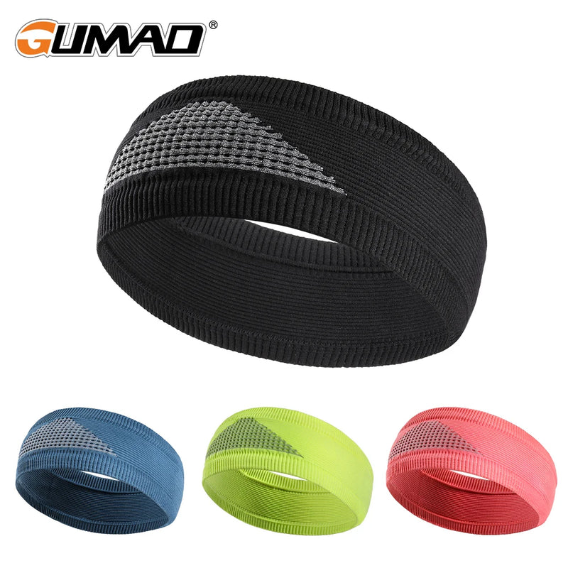 Sports Headband Sweatband Gym Fitness Running Cycling Tennis Basketball Compression Sweat Absorption Bandage Hair Band Men Women