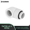 Barrow 90 Degree Rotary Fitting TWT90-V2.5 Matte Silver Angled Connector PC Gaming Water Cooling Building Accessories