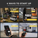 Sunster TB10pro 8KW Diesel Air heater 12V/24V /110-240V with Adaptive Plateau&ventilation mode&24 hours Timing for RV camper