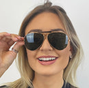 JackJad New Fashion 3138 SHOOTER Style Vintage Aviation Sunglasses Metal Circle Brand Design Sun Glasses Oculos De Sol With Hood