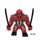 Marvel Action Figure Mini Block Adult Super Hero Series Iron Man Spider Man Assembled Block Children's Puzzle Toy Gift