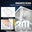 SIHAO Ultrasonic Cleaner with Digital Timer - 2L to 30L Stainless Steel Tank for Jewelry, Glasses, Watches & Industrial Parts