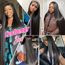 40 42 Inch Straight Human Hair Wigs 13x4 13x6 HD Lace Frontal Wigs For Women Glueless Bone Straight Lace Front Human Hair Wigs