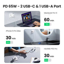 UGREEN 65W PD Fast Charger | Dual Type-C & USB-A Hub