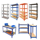 5 Tier Garage Shelves Metal Storage Shelves Rack,Heavy-Duty Shelving Units,Boltless Assembly for Warehouse Office,875kg Capacity