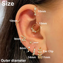 Snake Helix Piercing Earring For Women Star Tragus Daith Ear Hoop Ring Lobe Cartilage Piercing Earring Stainless Steel Jewlery