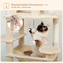 The Savannah | Multi-Level Cat Tree Tower with Scratching Posts & Condo