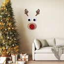 Christmas Door Window Stickers DIY Felt Cloth Elk Snowman Santa Claus Wall Sticker Noel Christmas Decoration Happy New Year 2025